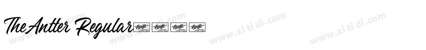 TheAntter Regular字体转换